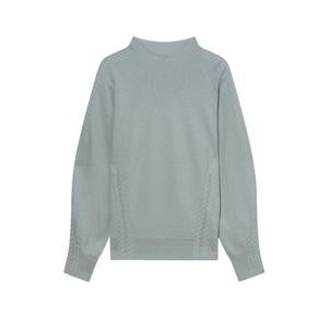 닥스 여성 24FW 역시즌세일캐시미어 블루 케이블장식 금속사&캐시혼방 하프넥 니트 DLSW4DE03B1