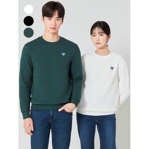 [게스]레귤러 핏 기모 맨투맨_삼각와펜 NO4KE404