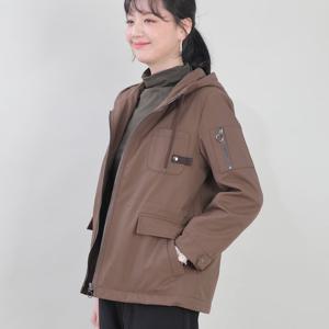 애비뉴투지 엄마옷 후드 아웃포켓 2온스 솜 봄 가을 점퍼 J12433