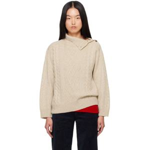 25 FW 아페쎄 여성 베이지 카렌 터틀넥 스웨터 242252F099003