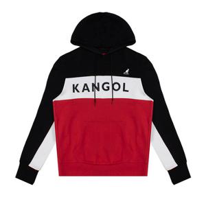 캉골 Rbw 컬러블록 크루 후드티 K96141 Black Combo