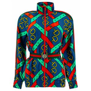 [GUCCI] 여성 Giacca 인 실크 stampata 743005 XJFJF4034 Blue /3