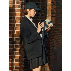 [빈폴레이디스] 울 세미 오버핏 재킷  네이비 (BF5111C02R)