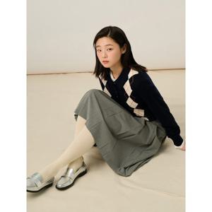 [빈폴레이디스] 울 혼방 아가일 T칼라 풀오버  네이비 (BF5151C06R)
