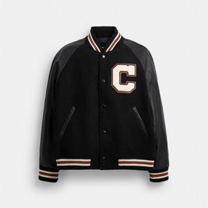 코치 바시티 재킷 CU367-BLK 플레어