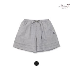 더센트럴 페리미츠 TC01 블랙 핀턱 4부 팬츠 P2521P285