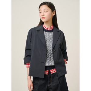 [빈폴레이디스] 라이트 8부 소매 싱글 재킷 네이비 (BF5311C02R)