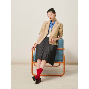 [빈폴레이디스] 라이트 8부 소매 싱글 재킷 베이지 (BF5311C02A)
