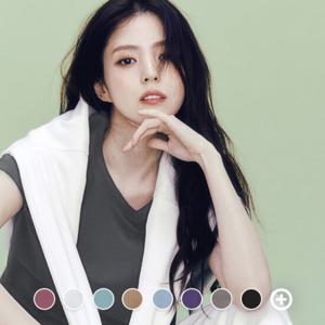 [지오다노/본사] 325519 여 기본 브이넥 반팔티