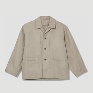 르메르 박시 코튼 리넨 개버딘 워크웨어 재킷 OW1148 LF1350 BG