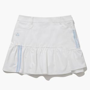 [30%OFF] 르꼬끄골프 여성 라인 포인트 변형 티어드 스커트 (GQ122LSK35)