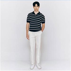 [지오다노]백화점 여름 테이퍼드핏 치노 면 남자바지 115525