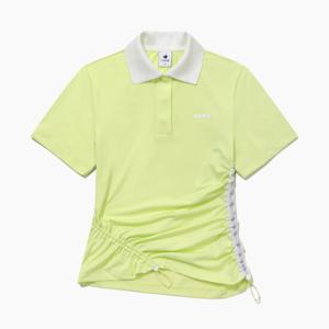 [30%OFF] 르꼬끄골프 여성 메쉬 테이프 포인트 반팔 카라 티셔츠 (GQ122LTS38)