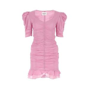 ISABEL MARANT ETOILE 핑크 코튼 시레니 미니 드레스 RO0003FAA1J03E 86LC