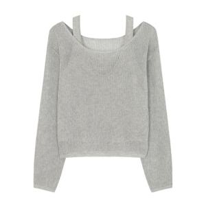 [르샵]25l2l25kpo800u옵션나시 그물 긴팔 니트