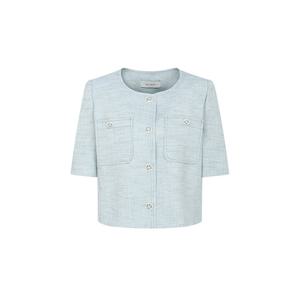 (JJ지고트) 포켓 하프 슬리브 크롭 재킷 GR5M0JK921