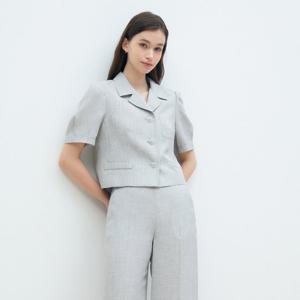 (JJ지고트) 자수 포켓 칼라 크롭 재킷 GR5A0JK531
