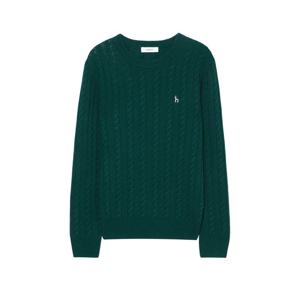 헤지스 여성 24FW 역시즌세일캐시미어 그린 짜임  니트 HSSW4DC85E2