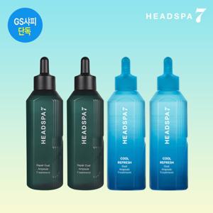 [GS단독]헤드스파7 시즌4 리페어듀얼+쿨리프레쉬 트리트먼트(230ml 4개)