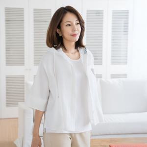 엄마옷 마담4060 하트나염후드셔츠자켓 여름자켓 -ZJK2505005-