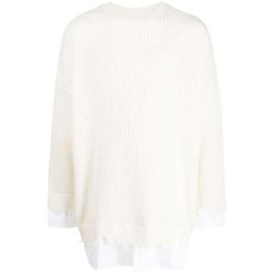 25 FW 메종마르지엘라 레이어드 디스트레스드 크로셰 니트 스웨터  S62HL0015S18382 TP432134411