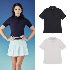 [볼빅어패럴] 여성 골프 골지 반팔 티셔츠 (ON) VOTSP474_SET