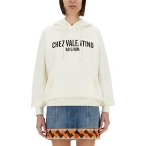 VALENTINO COTTON HOODIE WITH PRINT 6B3MF24D960A03