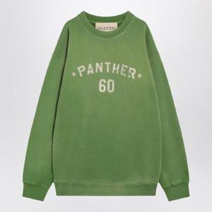 VALENTINO Crew neck sweatshirt Chez  green 7V3MF29NAYHRVALE-9LR