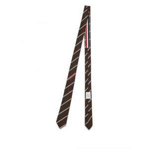 [THOM BROWNE] 남성 타이 클래식 인 SHADOW 스트라이프 PIQUE 웨이브 MNL001AF0990 210 BROWN /9