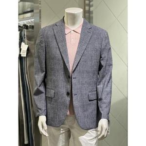 BASSO 세이브존01 S/S 모혼방 글랜체크 그레이 캐주얼 자켓 BSY2JS61AGR