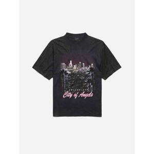 발렌시아가 반팔 셔츠 764235TSVR2 1041FADED WA Black