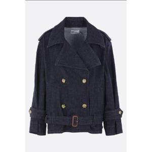 SELF PORTRAIT denim trench jacket PF25831JBL
