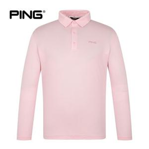 [핑](본사) [PING] 남성 베이직 카라 긴팔 티셔츠 111D1TO001_PK