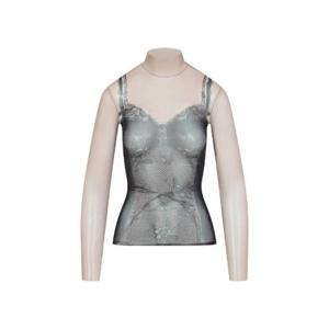 발렌시아가 란제리 프린트 롱슬리브 탑 8292144F4B4 1094 TP942672949