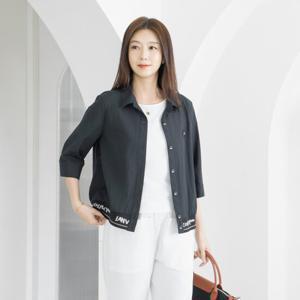 엄마옷 마담4060 리본패치카라밴딩자켓 여름자켓 -ZJK2506013-