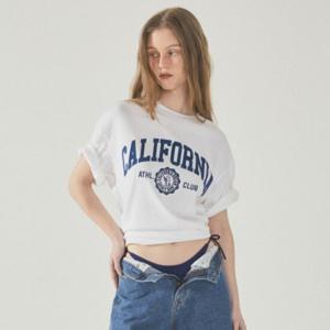 [후아유]남녀공용 California Letter Short Sleeve T-shirt WHRAF3721U