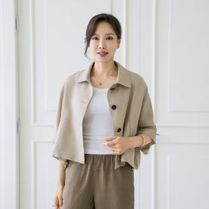 엄마옷 마담4060 아크누크롭자켓 썸머자켓 -ZJK2506018-