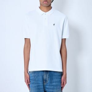 25 FW Noah 노아 플라워 엠브로이드 코튼 피케 폴로 셔츠 화이트 KN216SS25WHT