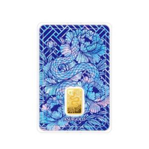 [아시아골드] 뱀 24k 순금 잠상 프레스 골드바 3.75g