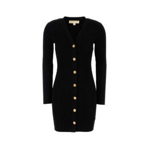MICHAEL BY MICHAEL KORS Black stretch viscose blend dress MT5837Y33D BLACK