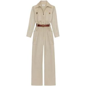 생로랑 점프수트 785813 Y9I22 9610 BEIGE CLAIR
