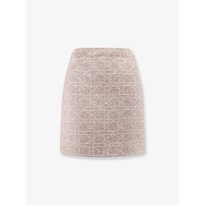 [DIOR] 라프리마 여성 스커트 Macrocannage 코튼 블렌드 트위드 미니 541J05A7757 4810 FANTASIA /12