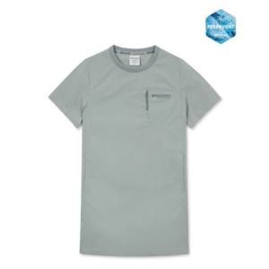 디스커버리 키즈 여아 프레시벤트 경량 우븐 포켓 반팔 원피스 DKOP71053-GRL