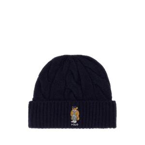 POLO RALPH LAUREN Midnight blue wool blend beanie hat 455981433 002
