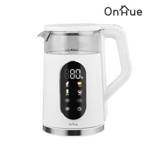 온휴 디스플레이 1.7L 무선 포트 OHA-EK4SW 화이트 전기주전자 보온포트 분유포트 2중레이어 내열유리 온도맞춤