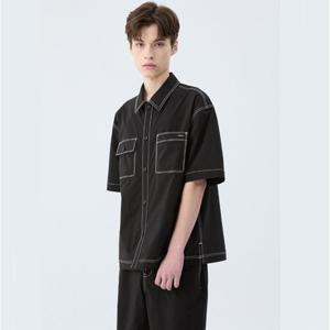 [게스(진)]남여공용 탑스티치 반팔셔켓 MP2W1282