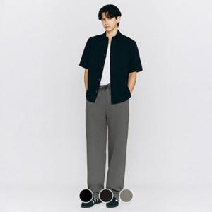 [지오다노]남성 시어서커 밴딩 여름 와이드 팬츠 115537/01115537