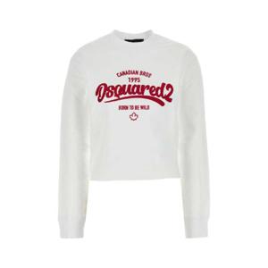 DSQUARED White cotton sweatshirt S75GU0600S25030 100