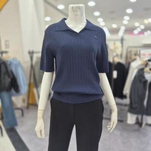 레노마레이디 sh06 카라 반팔 니트 R3G22KPO030