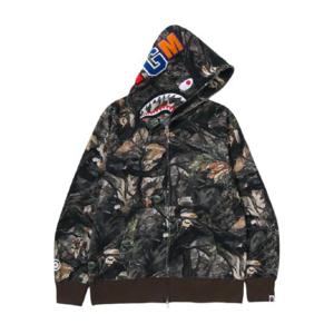 25 FW A BATHING APE 트리 에지 카모 샤크 후드 집업 001ZPL801002M TP441376939